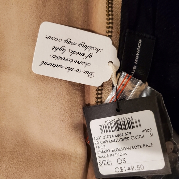 New w/ Tags Club Monaco roanne embellished clutch - Picture 4 of 4